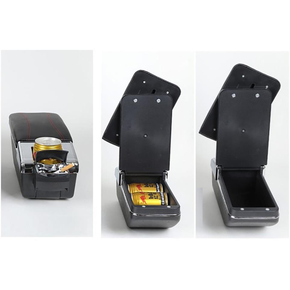 Hộp tỳ tay xe KIA MORNING cao cấp tích hợp 7 cổng sạc USB - Bảo hành 12 tháng