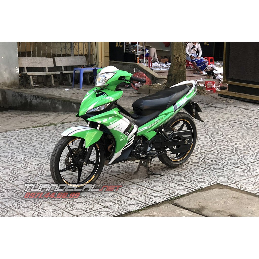 Tem Trùm Exciter 135 duke xanh lá - Tặng tem vành phản quang trị giá 130.000đ