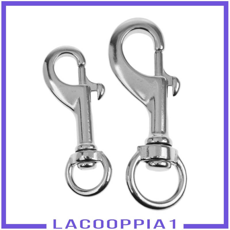 [Lacooppia1] Móc Xoay Tròn Bằng Thép Không Gỉ 68mm Cho Thú Cưng