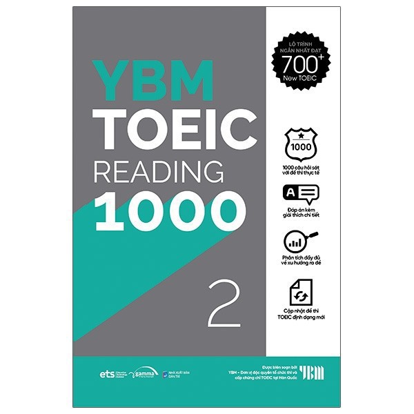 Sách - YBM Actual Toeic Tests RC 1000 - Vol 2 [AlphaBooks]
