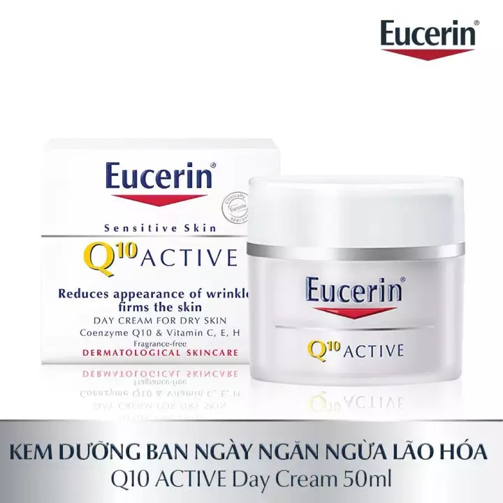 Eucerin Kem Dưỡng Ẩm Chống Lão Hóa Ban Ngày Q10 Active Day Cream 50ml