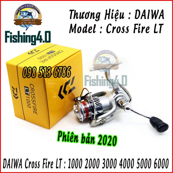 Máy câu cá Daiwa CrossFire LT 1000 đến 6000 phiên bản 2020 - Chính hãng