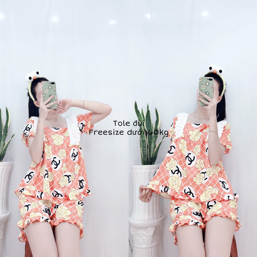 Đồ Ngủ Nữ Lụa Mặc Nhà Pijama Quảng Châu Tole Đùi Đáng Yêu | BigBuy360 - bigbuy360.vn