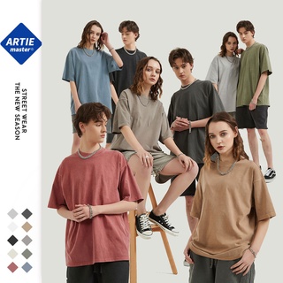 Áo basic tee trơn washed form châu âu | artie retro basic tee