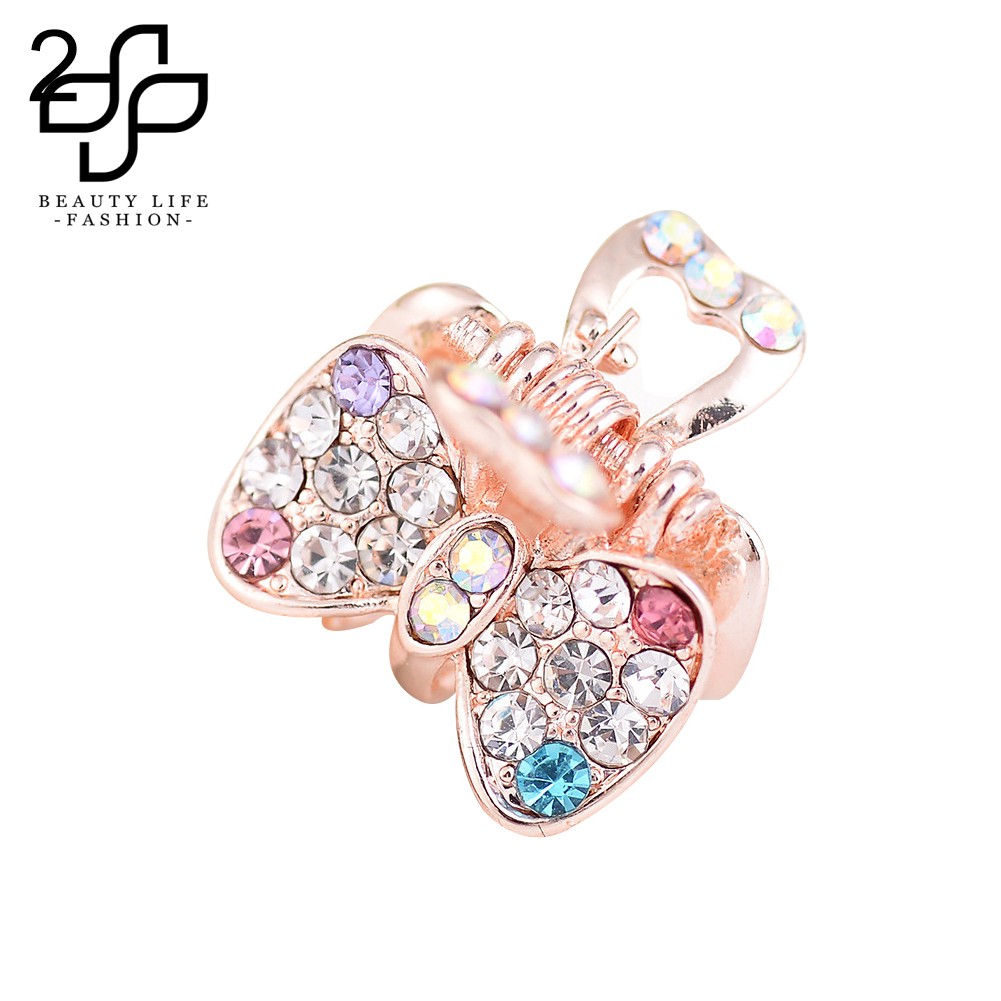 Kẹp tóc đính nơ màu gradient