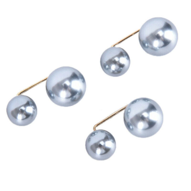 Set 3 ghim cài áo hợp kim đính hạt ngọc trai nhân tạo thời trang