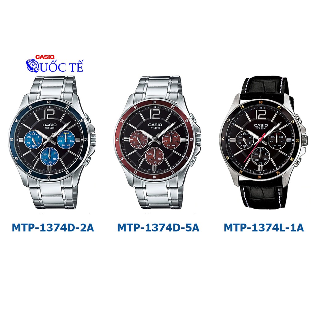 Đồng hồ nam casio ❤️ 𝐅𝐑𝐄𝐄𝐒𝐇𝐈𝐏 ❤️ Đồng hồ casio MTP-1374 MTP MTP-1374D MTP-1374D-2A MTP-1374D-5A MTP-1374L-1A