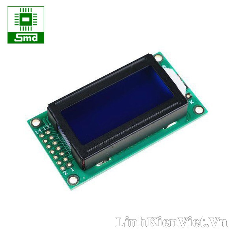 Màn hình LCD 0802A Xanh dương