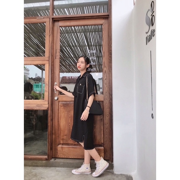 Đầm sơmi đột chỉ