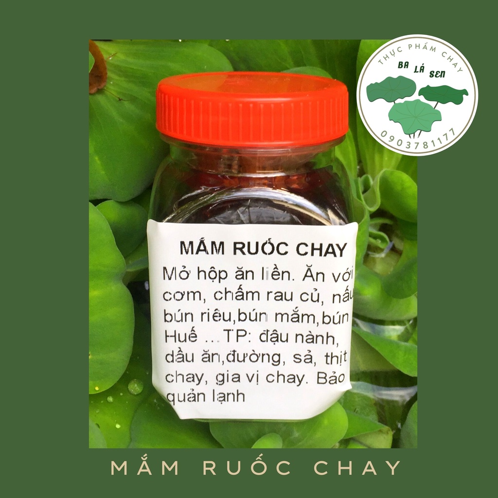 Mắm ruốc xào thịt chay Ba Lá Sen chế biến sẵn, bảo quản lâu 150gp