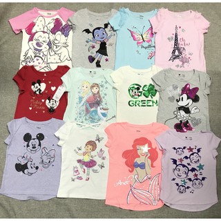 Áo thun Disneys cho bé gái từ 12m-6 tuổi (8kg-21kg), hàng VN xuất xịn, chất thun mềm mịn, màu sắc, và hình vẽ tươi sáng.