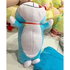 Gối kèm mền Doremon nằm, chăn gối văn phòng đoremon