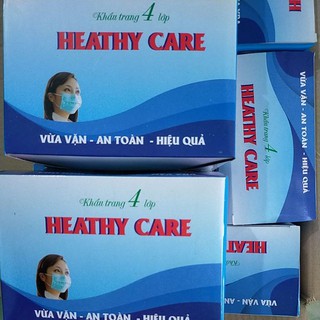 KHẨU TRANG Y TẾ 4 LỚP DANAMECO HEALTHY CARE, KHÔNG CÓ NẸP MŨI