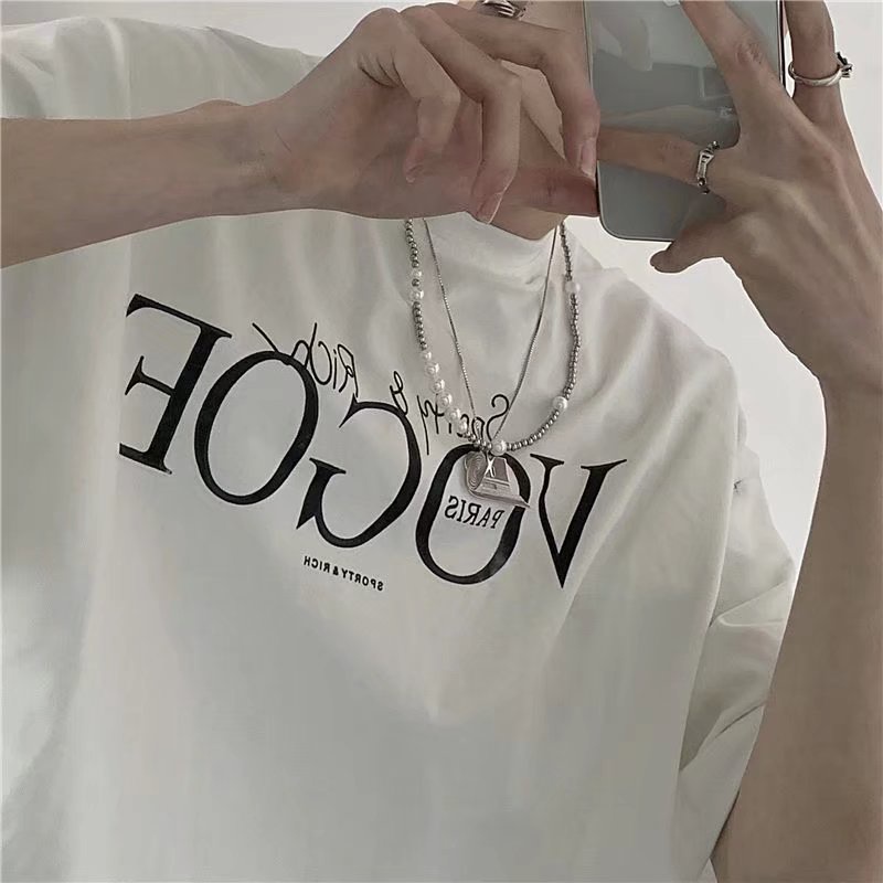 Áo nam Ngắn Tay In Hình Thời Trang