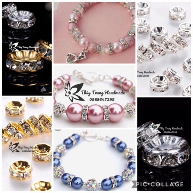 5 Vòng Đệm Đính Xoàn (Size Từ 4Mm - 10Mm) Làm Đồ Thủ Công, Trang Sức Handmade