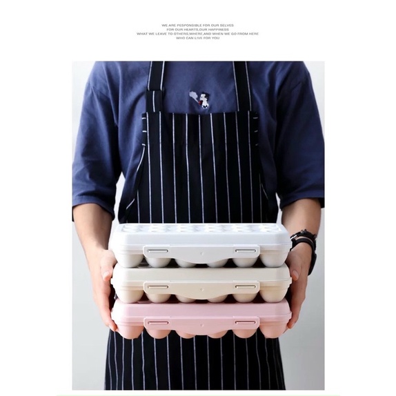 Hộp khay nhựa đựng trứng, kích thước 19x10x6cm, đựng được 12 quả trứng, có  nắp chống đổ, nhựa an toàn cho sức khỏe