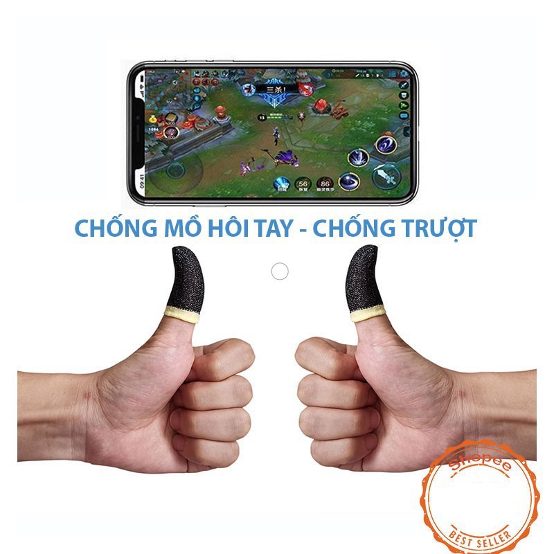 Bộ bao 2 ngón tay chuyên dụng chơi game mobile chống ra mồ hôi tay