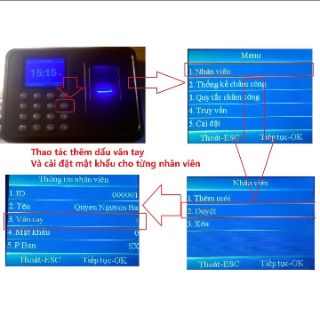 Máy Chấm Công Quyét vân tay