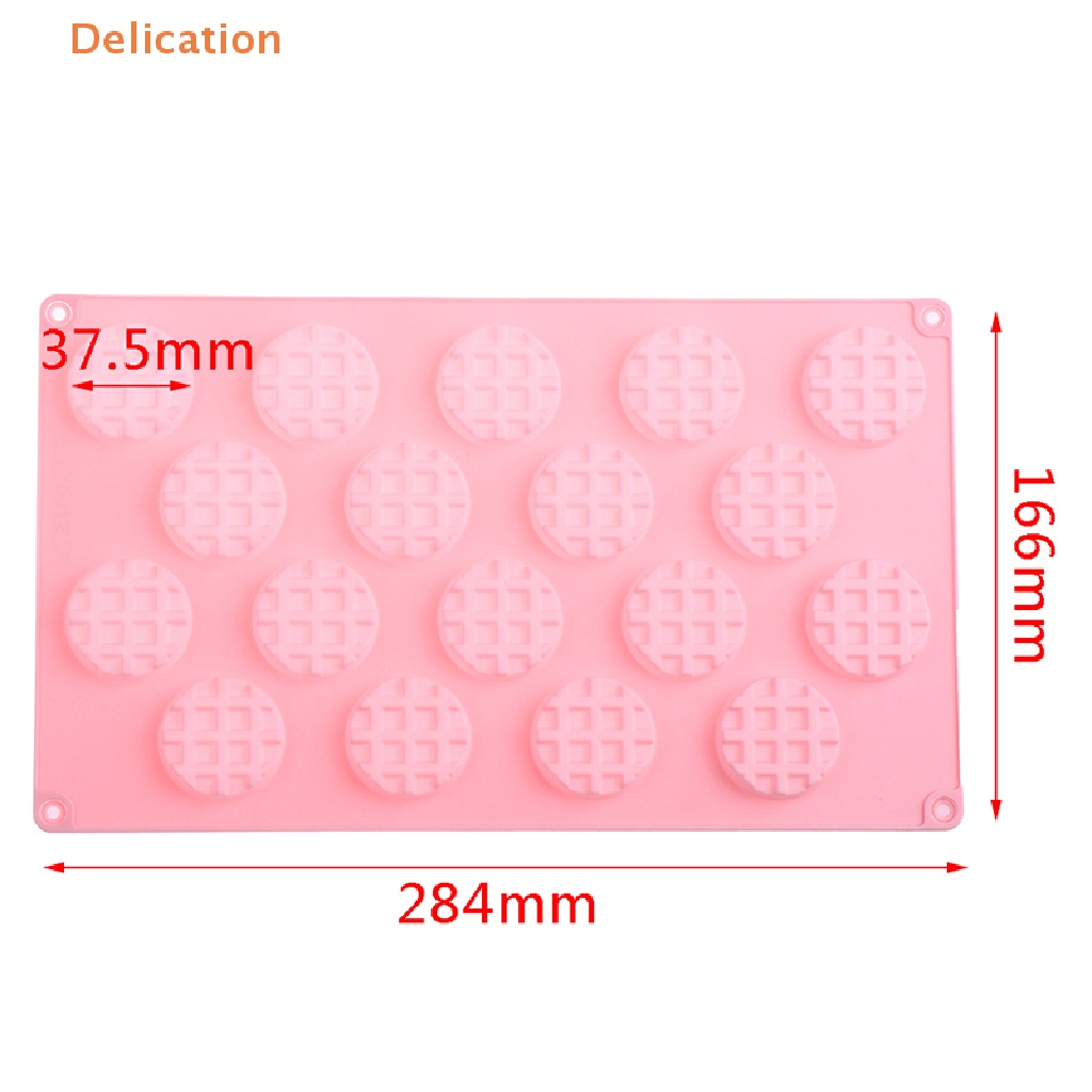 Khuôn Silicone Làm Bánh Waffle 18 Ô Hình Vuông DIY