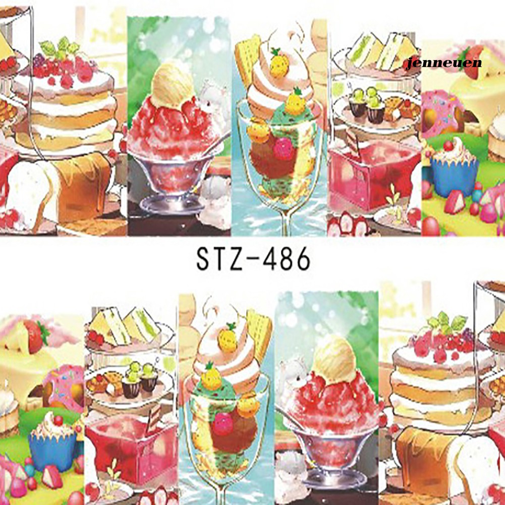 [Hàng mới về] Set 18 Tấm Hình Dán Trái Cây Trang Trí Móng Tay Nghệ Thuật