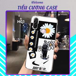 Ốp lưng VSmart Joy 3 dẻo trong in hình hoa cúc peaceminusonee G-Dragon x Just Do It