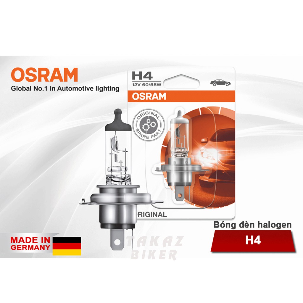 Bóng đèn hal OSRAM cho xe SH H4 12v 60 55w - Xe ôtô Nhập Khẩu Germany Đóng Vỹ