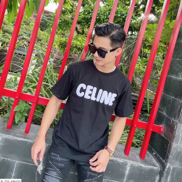 Áo Phông Nam . Áo thun Nam Nữ Thêu Chữ Celi Chất Vải  100% Cotton Co Giãn 4 Chiều DT Fashion Menwear