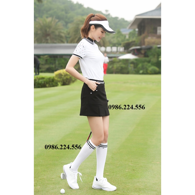 Tất chơi golf nữ thể thao thiết kết thoáng khí êm chân khử mùi ZG - 6 cao cấp TG017