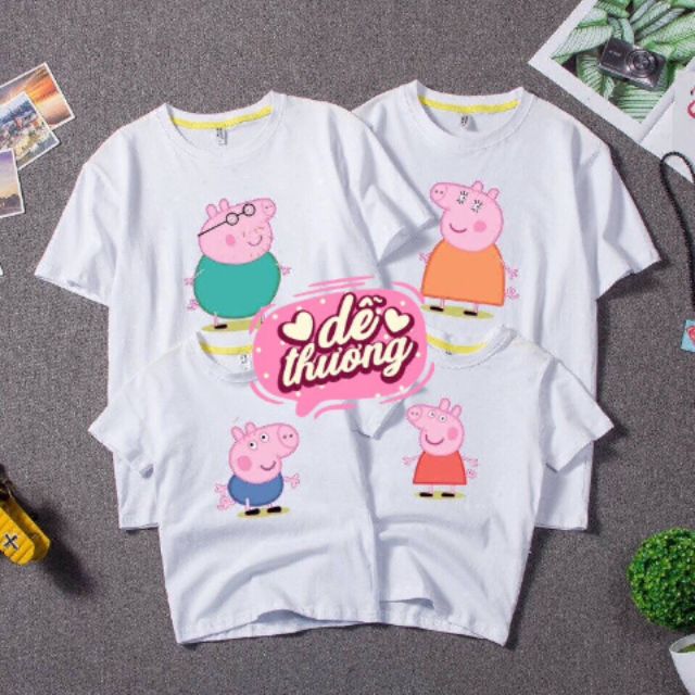 Áo gia đình heo peppa