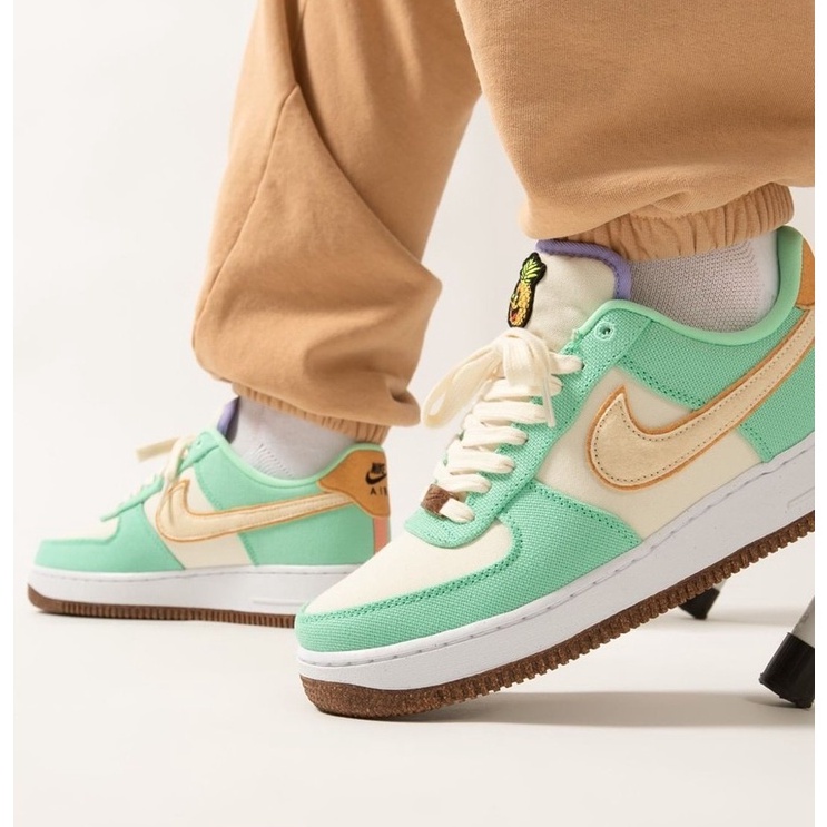 Giày thể thao chính hãng unisex Nike Air Force 1 Happy Pineapple