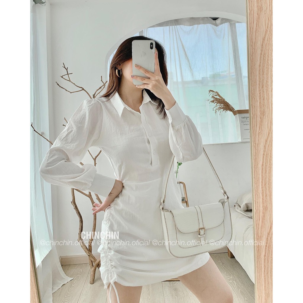 ĐẦM SƠ MI RÚT HÔNG