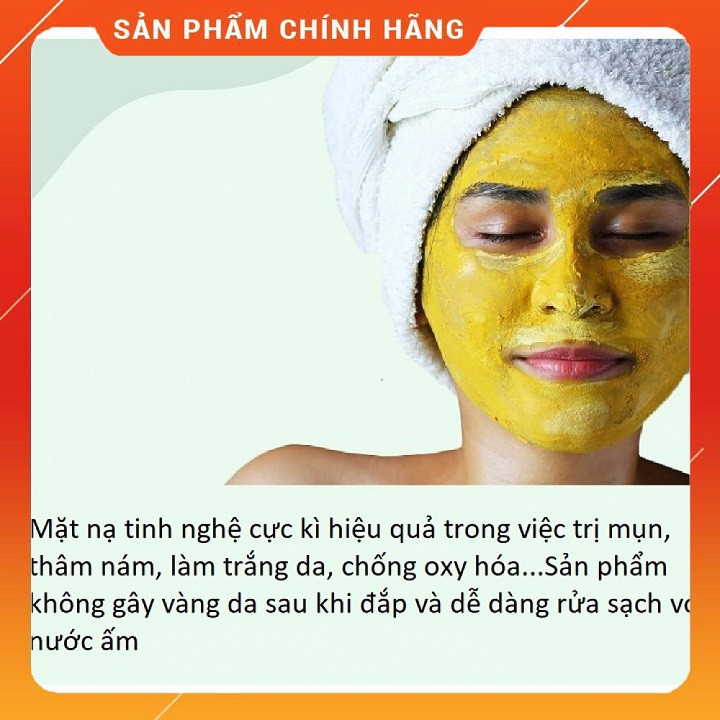 Tinh Bột Nghệ Mộc Sắc ⚡️ 𝐅𝐑𝐄𝐄 𝐒𝐇𝐈𝐏 ⚡️ Bột Tinh Nghệ, Cao Câp, Hàng Chuẩn Công Ty, Tặng 1 Cọ Đắp Mặt.