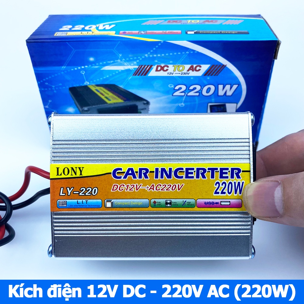 Bộ kích điện 12V DC sang 220V AC 220W LONY LY-220