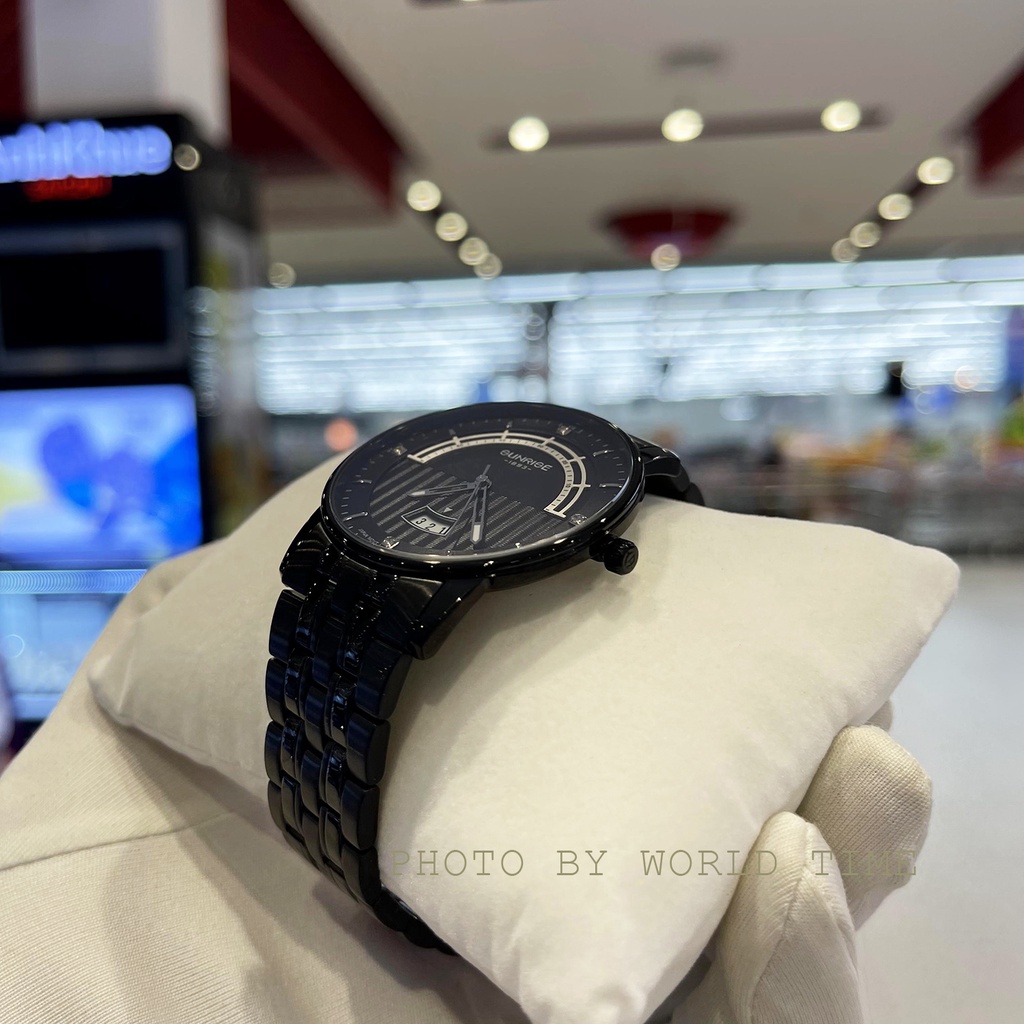 Đồng hồ nam Sunrise dây thép DM1224SWA full hộp, thẻ bảo hành 3 năm, kính sapphire chống xước, chống nước