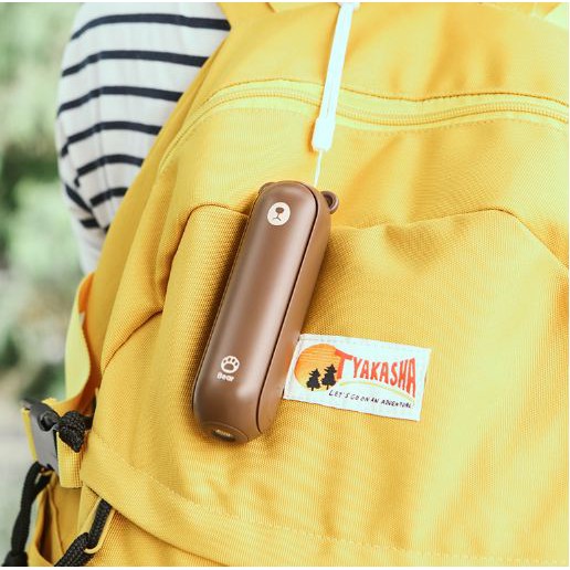 [ Tặng kèm dây đeo] Quạt mini cầm tay hình gấu 3 trong 1, quạt mini tích hợp sạc dự phòng, đèn pin Jisulife F8 đa năng | BigBuy360 - bigbuy360.vn