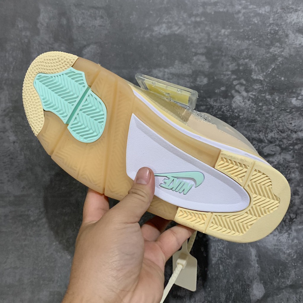 Giày Thể Thao Jd4,Giày Sneaker Jordan 4 sữa off white vnxk mới nhất,hót nhẩt