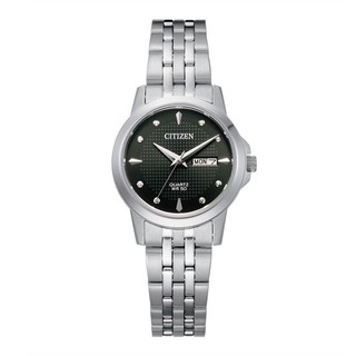 Đồng Hồ Nữ Citizen Dây Thép Không Gỉ EQ0601-54F - Mặt Đen