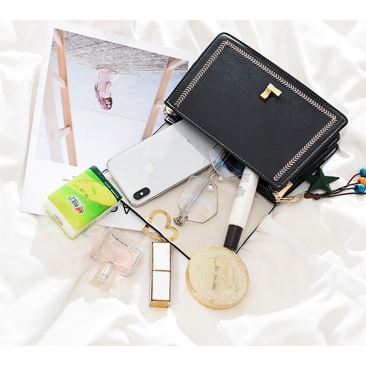 Túi đeo chéo - Túi xách thời trang - móc khóa tim