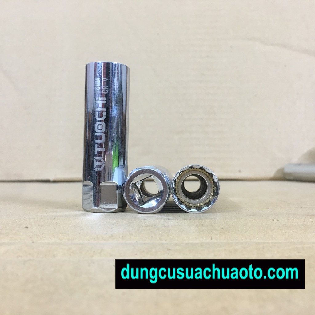 Khẩu mở bugi 14 mm có nam châm từ tính