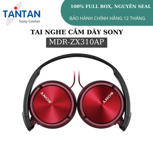 Tai nghe CHOÀNG ĐẦU Sony MDR-ZX310AP | FREESHIP | Neodymium tái tạo âm thanh mạnh mẽ - Thiết kế gập gọn nhẹ - Micro