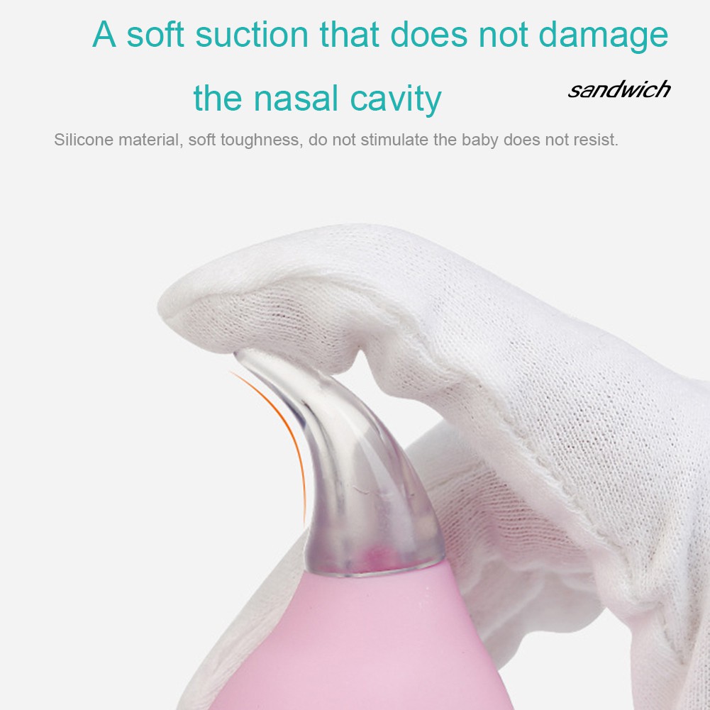 Máy hút vệ sinh mũi thủ công hình giọt nước mềm mại dành cho trẻ em