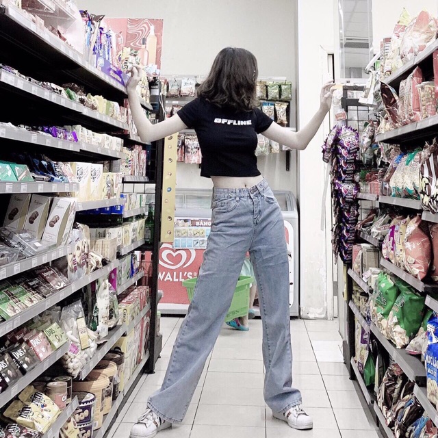 ⚡️Quần Jeans Dài Ống Rộng - 3100