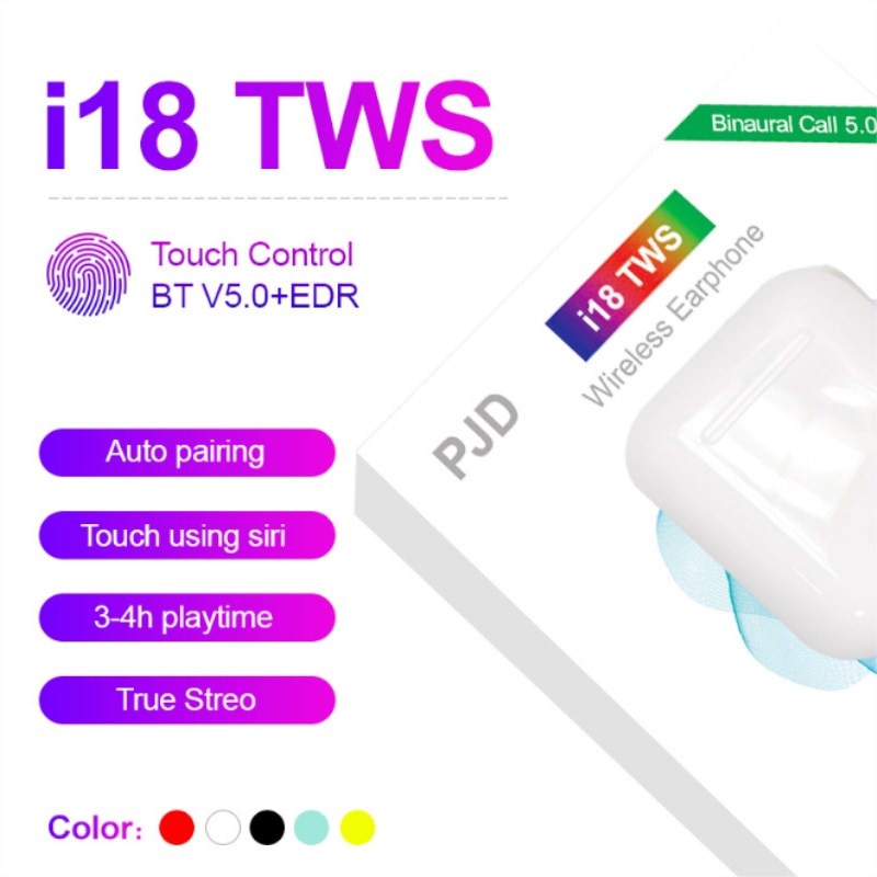 Tai Nghe I18 Tws Kết Nối Bluetooth 5.0 Tự Động I10 I11 I19 I20 Tws