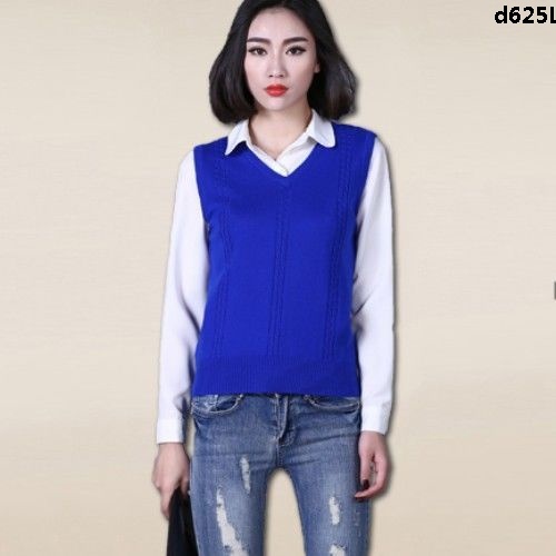 Áo Khoác Len Không Tay Plus Size Cho Nữ