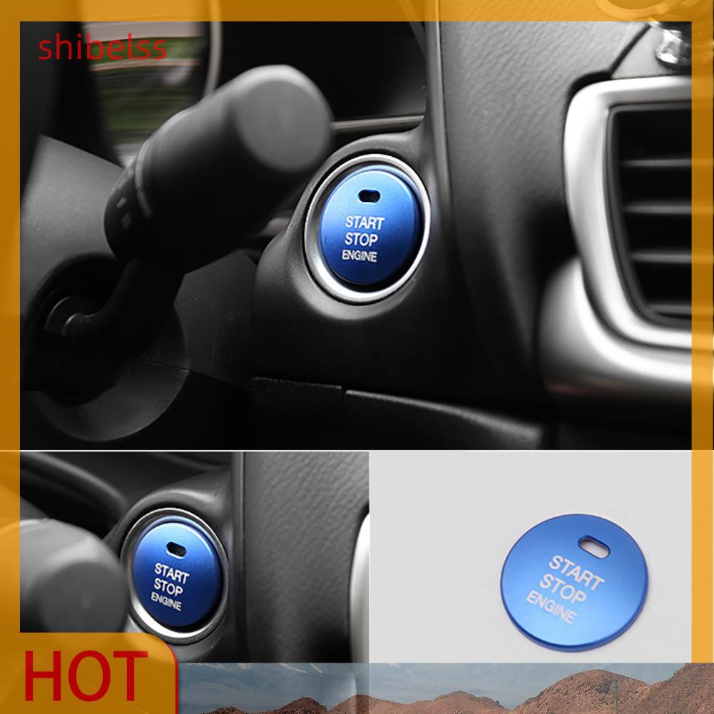 （ʚshibelss）Car Engine Start Stop Push Button Cap Cover Trim for Mazda 3 Axela CX-3-4-5