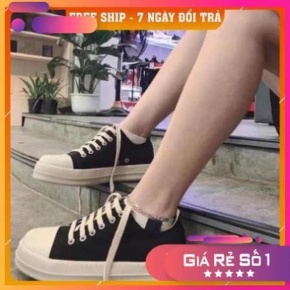 [Sale 3/3] [ 💝 GIÁ SALE] Giày rick owen cổ thấp 🌟  R🔥E🔥P 1:1 VN đế thơm Full box + Bill Sale 11 ,