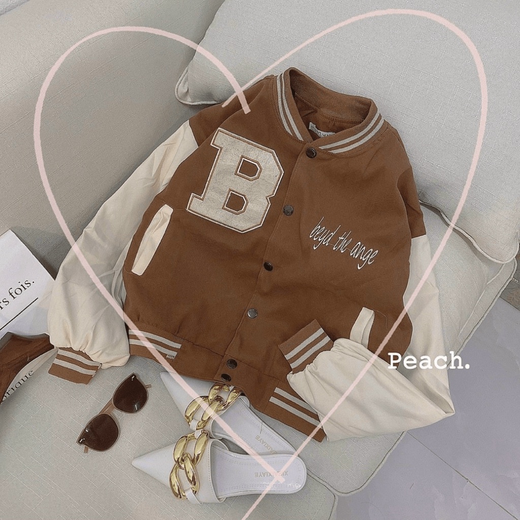 Áo Khoác Bomber Croptop Nữ Da Lộn Cực Xịn Cực Xinh - CLITUS