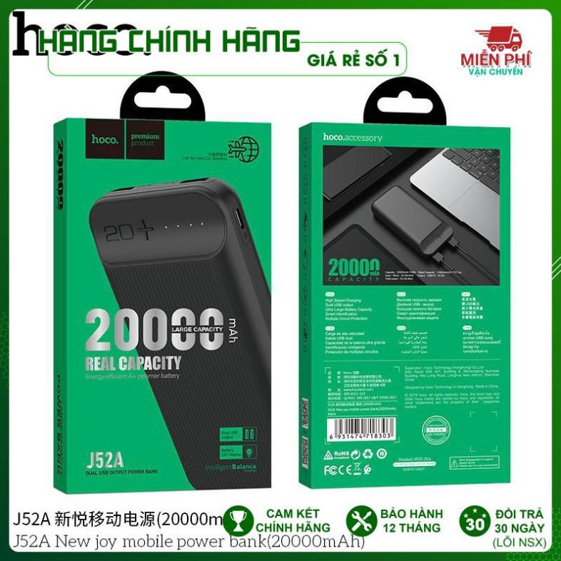 SẠC DỰ PHÒNG HOCO J52A 20.000 mAh | 100% CHÍNH HÃNG 11003