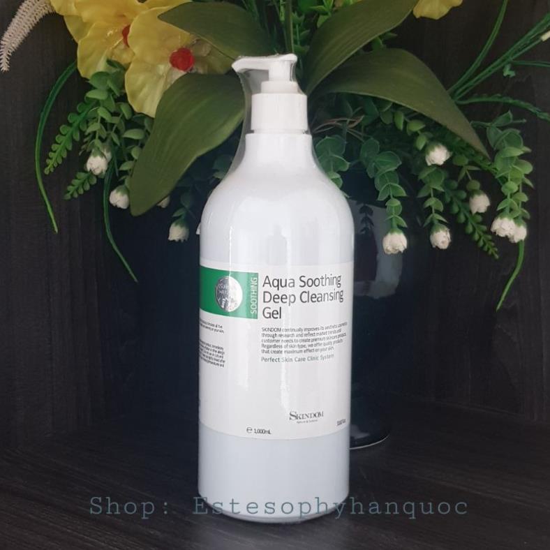 [Chính hãng] Gel rửa mặt Skindom 1000ml chuyên dụng cho tẩy trang-Kiểm soát dầu tốt