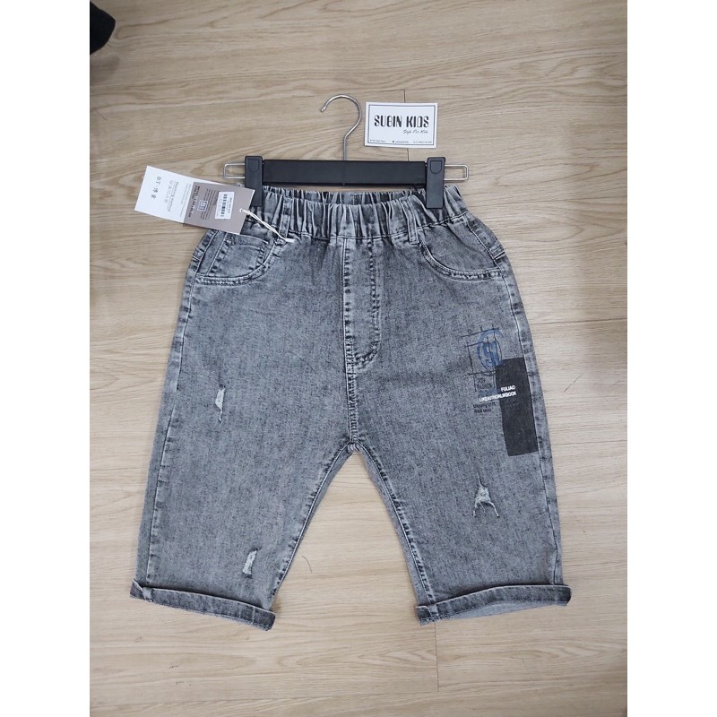 (ảnh thật) Quần sooc jean cho bé trai sz đại SBSJ32 sz 25-35kg Quần sooc bò cho bé phong cách (hàng sẵn) SUBIN KIDS